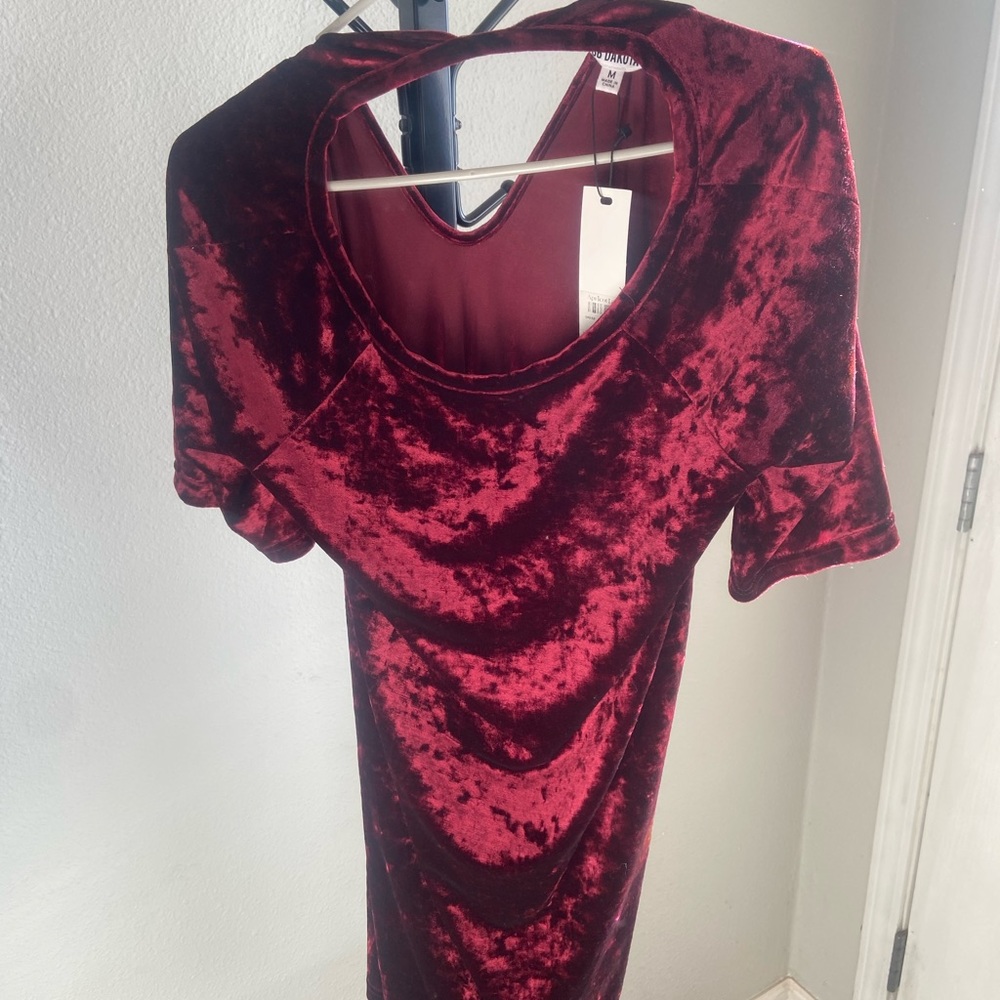 BB Dakota velvet holiday keyhole mini swing dress. Brand new never worn - Picture 3 of 4
